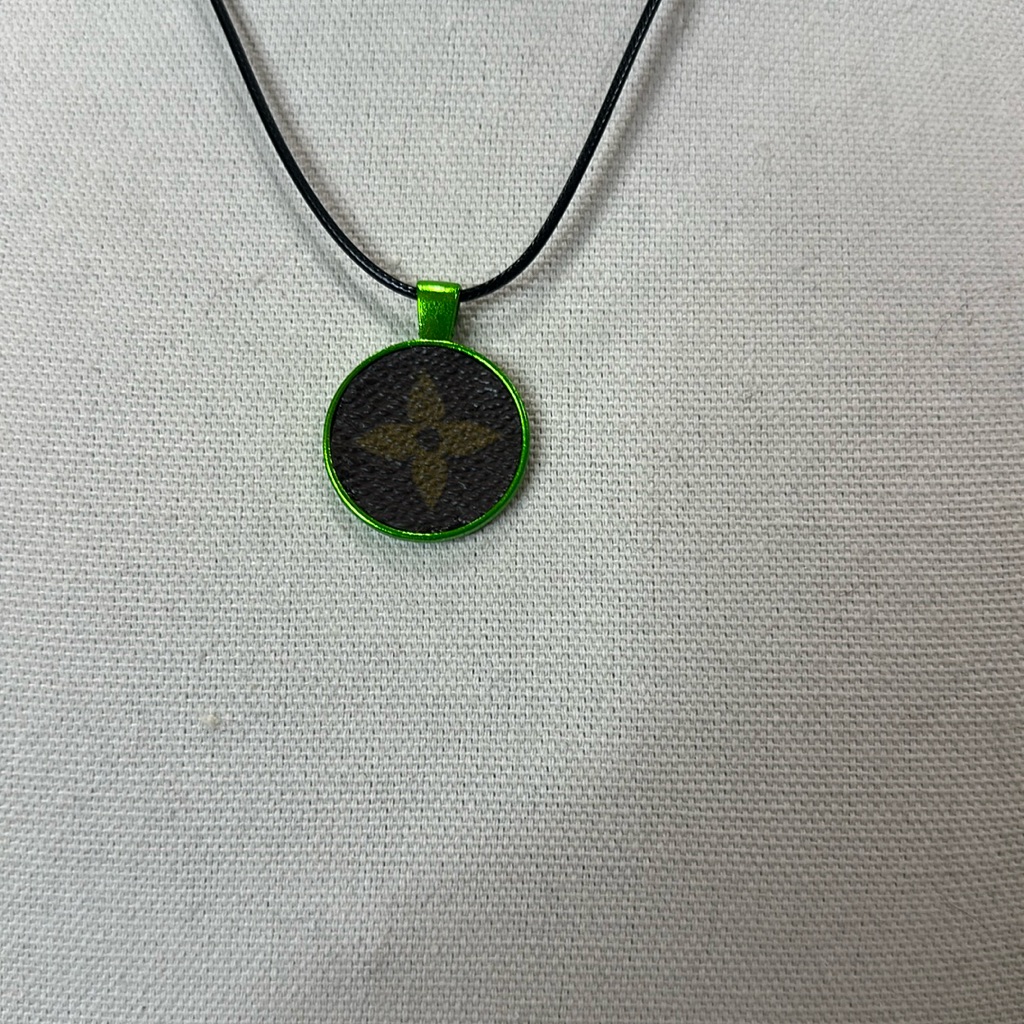 Necklace With Upcycled Louis Vuitton Monogram Charm